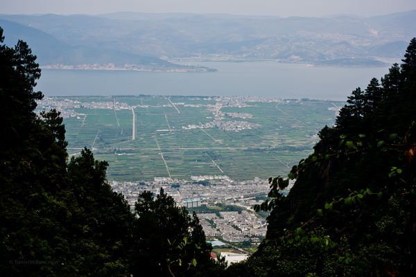 Dali valley view from Cangshan