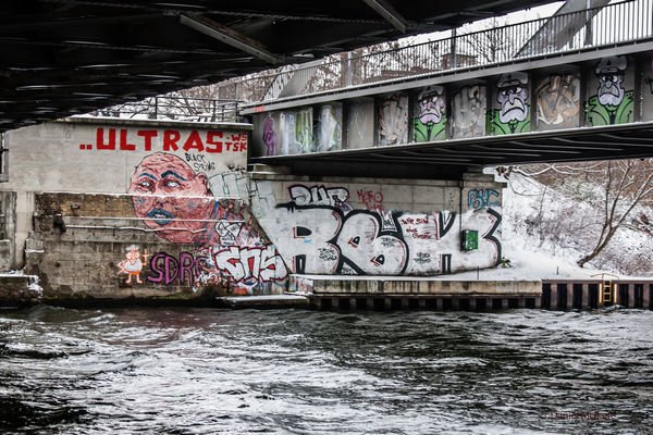 Elsen Bridge Berlin Winter