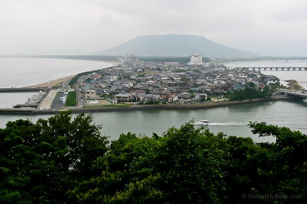 Karatsu seen from the castle in Saga, Japan